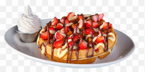 Tinseltown Menu - Fruit Cake Png,Waffle Png