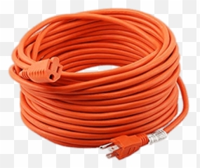 Orange Extension Cord Transparent Png - Heavy Duty Extension Cord,Cord Png