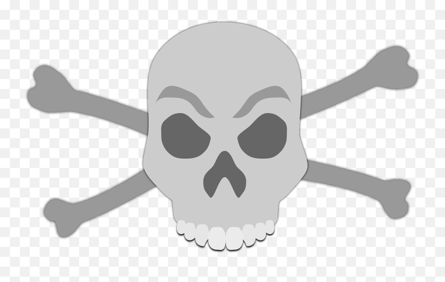 Skull And Crossbones Clipart Free Download Transparent Png - Gambar Tengkorak Manusia Png,Skeleton Head Png