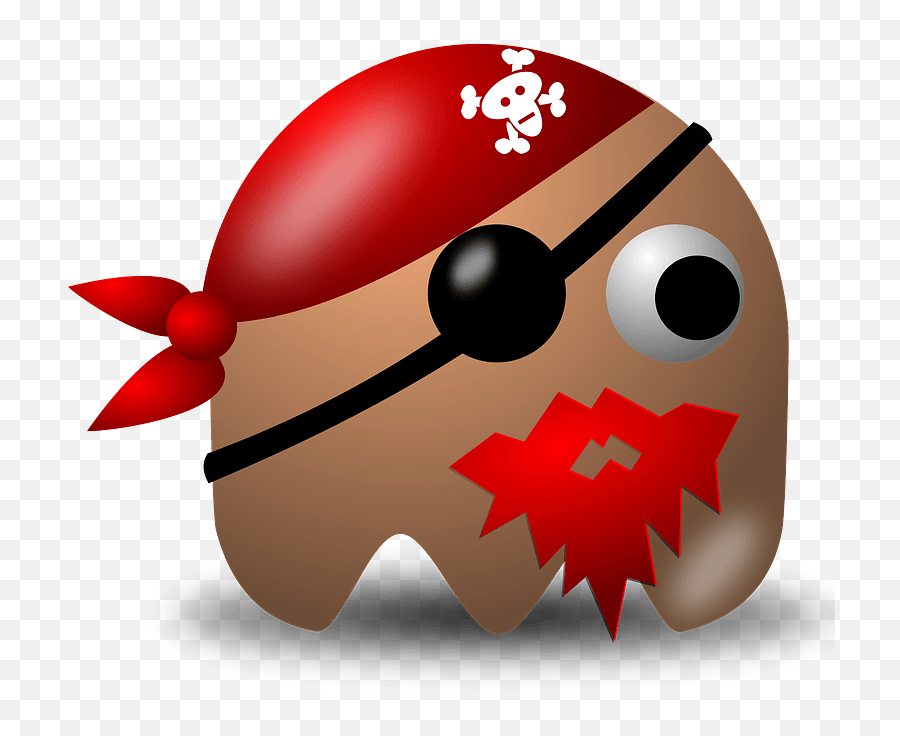 Red Beard Png Images - Funny Pacman Clipart Full Size One Eye Pirate Funny,Cartoon Beard Png