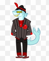 Drawing Gangster Gangsta - Transparent Cartoon Shark png