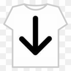 Arrow Pointing Down - Roblox Singapore T Shirt In png