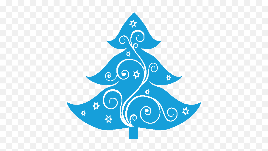 Árboles De Navidad En Color Azul - Christmas Day Png,Arbol De Navidad Png