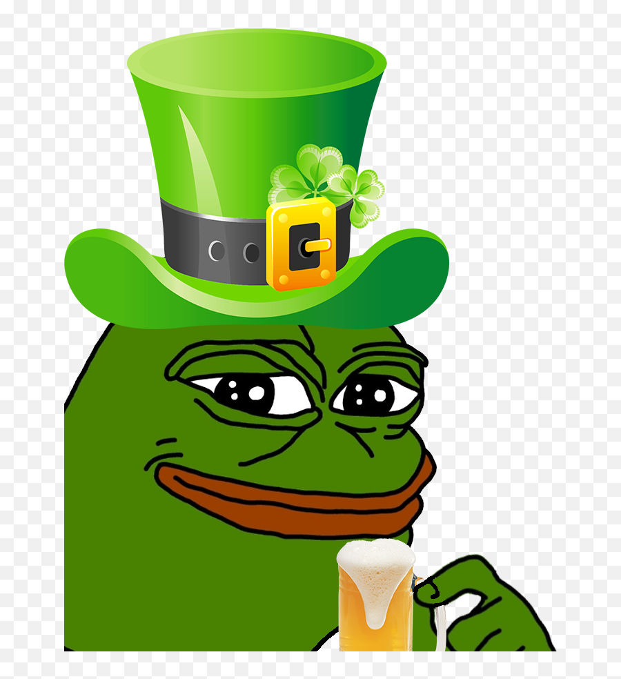 Leprechaun Clipart Large - St Patricku0027s Day Pepe Smug Pepe Template Png,Leprechaun Png