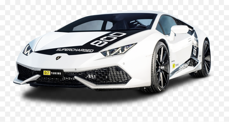 White Lamborghini Huracan O Ct800 Supercharged Car Png Image - Transparent Lamborghini Cars Png,Lamborghini Transparent