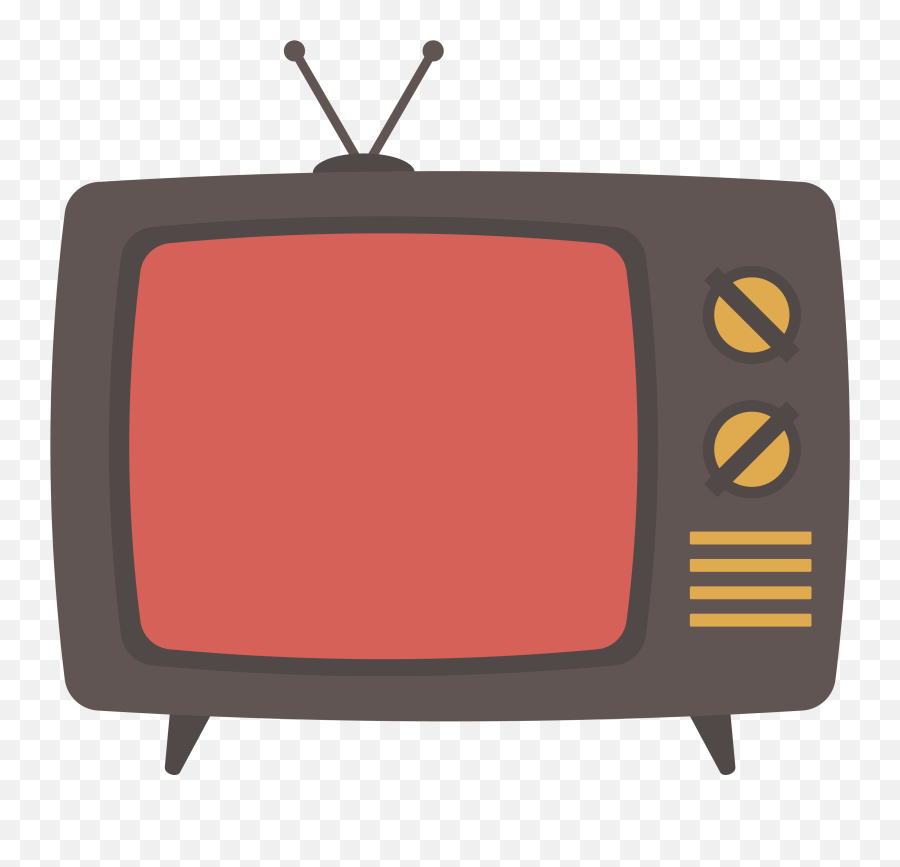 Television Set Download - Retro Old Antenna Tv Set Png Tv Cartoon Png,Antenna Png