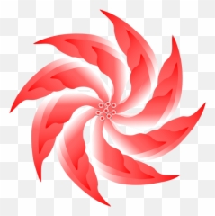 Flower Red Blossom Bloom Spiral Transparent Png Images