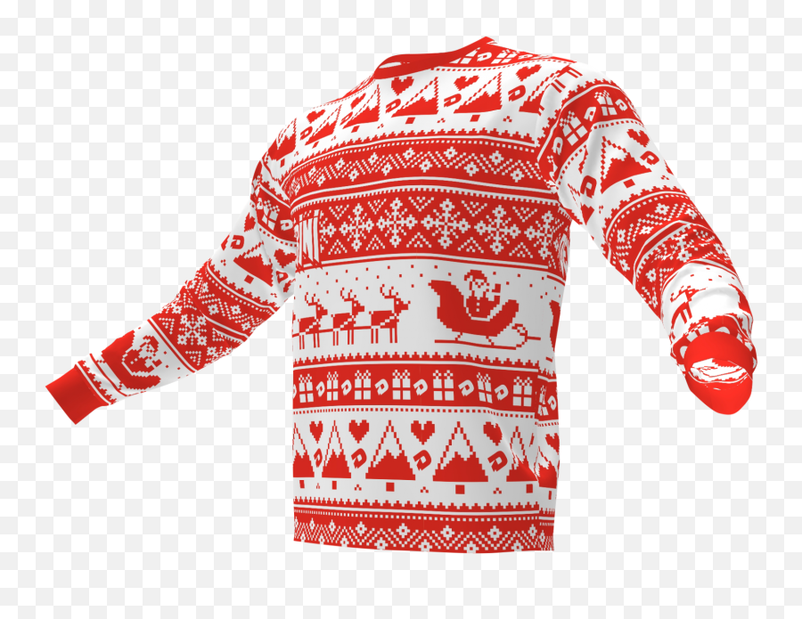 Ugly Christmas Sweater - Long Sleeve Png,Ugly Christmas Sweater Png