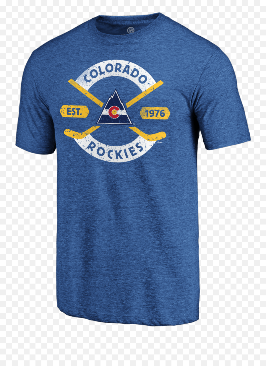 Colorado Rockies Classic Nhl Crease Tee - Short Sleeve Png,Colorado Rockies Logo Png