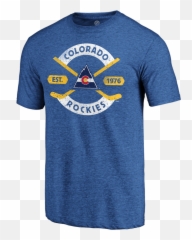 Colorado Rockies Classic Nhl Crease Tee - Short Sleeve png