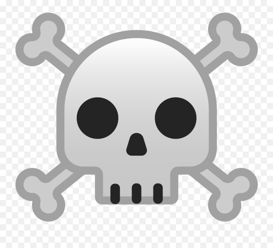 Skull And Crossbones Emoji Meaning - Emoji Calavera Png,Skull And Crossbones Transparent