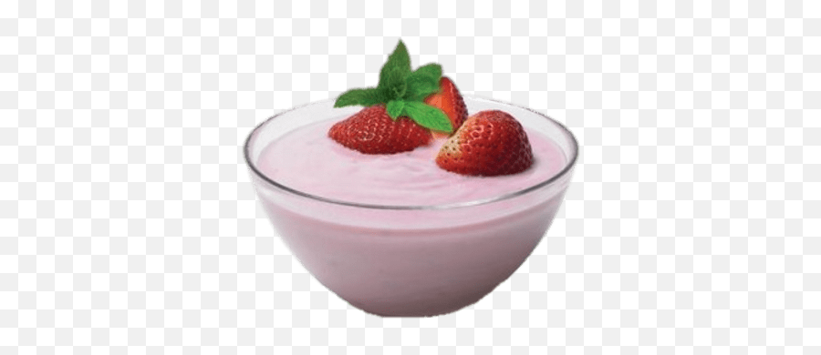 Strawberry Yoghurt Transparent Png - Yogurt,Fresa Png
