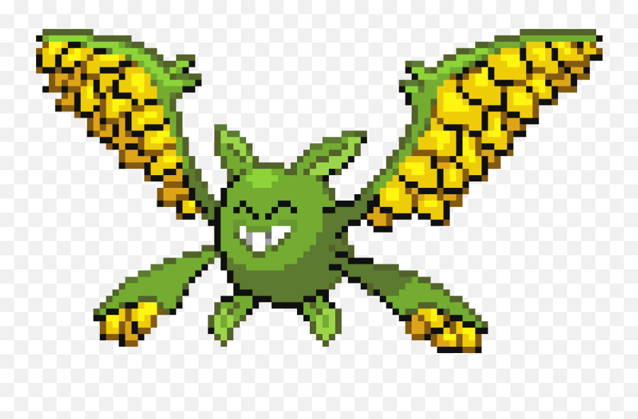 Sunfloracrobat Fusion Meet Sunbat Pokemoninfinitefusion - Fictional Character Png,Crobat Png