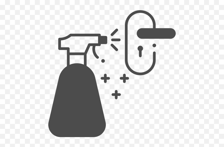 Sanitize Door Handle Icon Of Glyph - Sanitize Door Handle Clipart Png,Handle Icon
