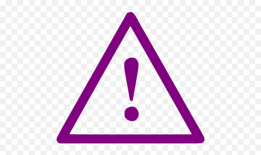 Purple Warning 28 Icon - Free Purple Warning Icons Caution Hot Water Sign Png,Warning Triangle Icon