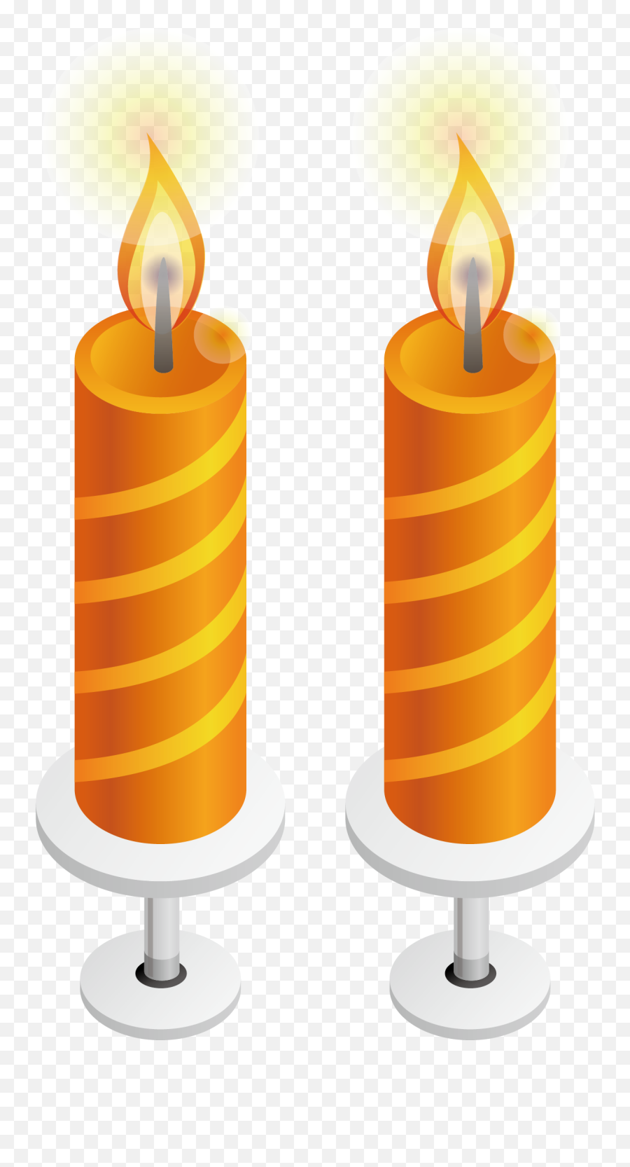 Candle Flame - Candle Png Vector Element Png Download 1207 Christmas,Candle Png