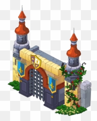 Gate Clipart Castle - Png Download Full Size Cartoon Only