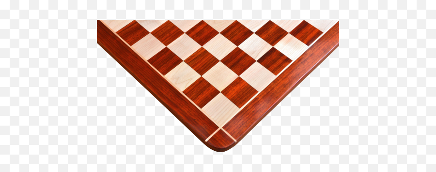 Wooden Chess Board Rounded Edge Blood Red Bud Rose Wood 23 - 60 Mm Ebony Chess Board Png,Chess Pieces Png