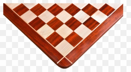 Wooden Chess Board Rounded Edge Blood Red Bud Rose Wood 23 - 60 Mm Ebony Chess Board Png,Chess Pieces Png