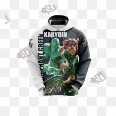 Jojou0027s Bizarre Adventure - Kakyoin And Hierophant Green Seven Deadly Sins Meliodas Hoodie Png,Kakyoin Png