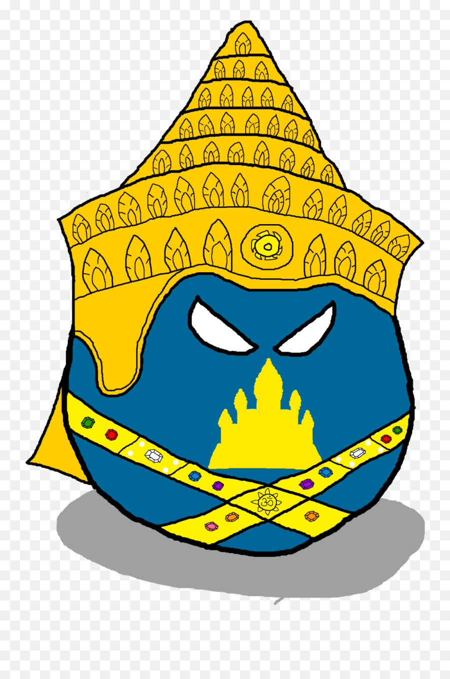 Khmer Empireball - Polandball Wiki Khmer Empire Logo Png,12 Kindgoms Icon