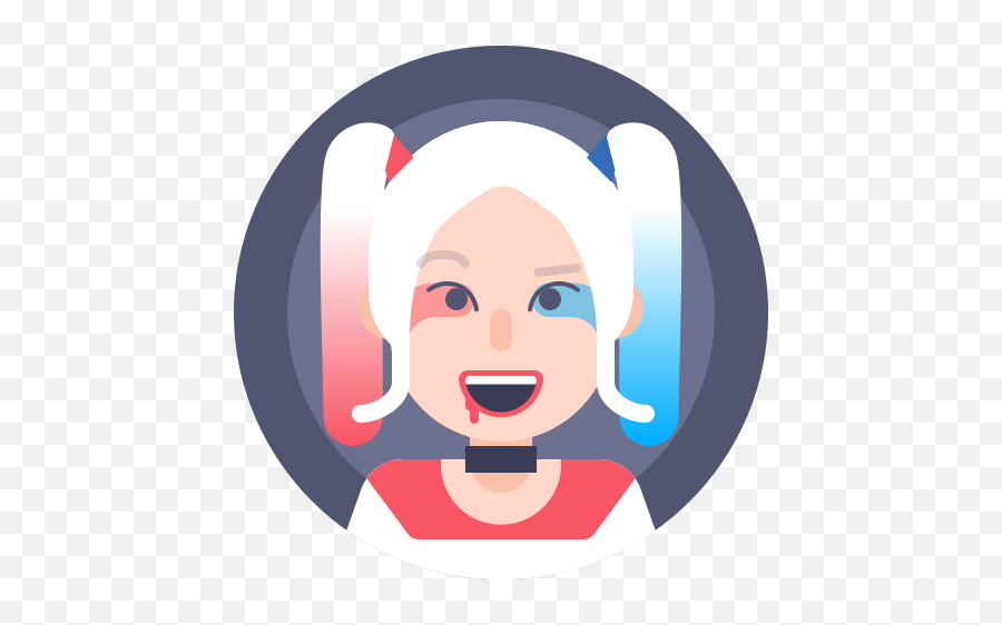 Avatar Joker Squad Suicide Woman Free Icon Of Xmas - Avatar Icon Png,Joker Face Png