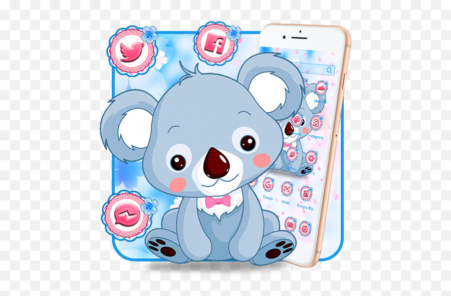 Download Kawaii Koala Themes Hd Wallpapers 3d Icons Free For - Fondos De Pantalla Kawaii Y 3d Png,Kawaii Youtube Icon