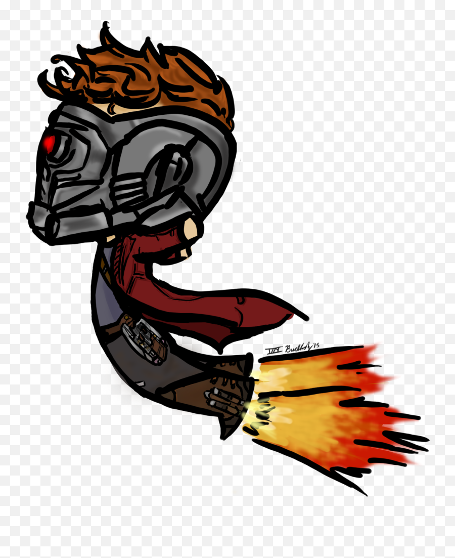 Art By Izzy Buchholz Star Lord - Illustration Png,Starlord Png