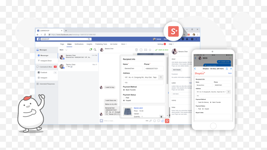 Messenger Plugin For Live - Chat Shoplus Dot Png,Like Icon Facebook Chat