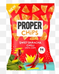 Sweet Sriracha Chilli Lentil Chips - Proper Sriracha Proper Chips Png,Sriracha Png