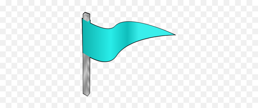 Waving Light Blue Flag Png Svg Clip Art For Web - Download Horizontal,Waving Flag Outline Icon
