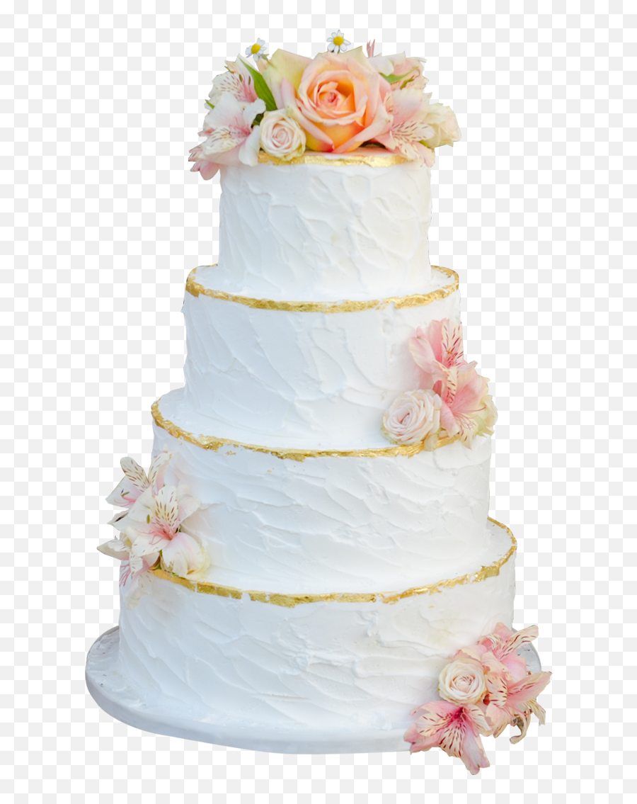 Download White Cake With Gold Trim And - Gold Trim On Cake Png,Gold Trim Png