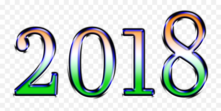 Transparent Png - Graphic Design,New Year 2018 Png