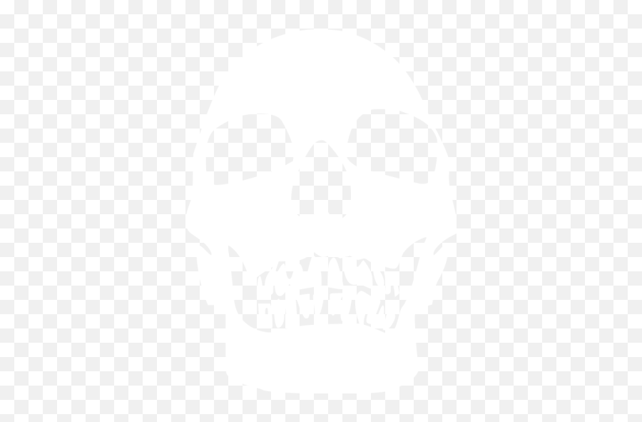 White Skull 75 Icon - Black And White Skull Icons Png,Skull Logo Png