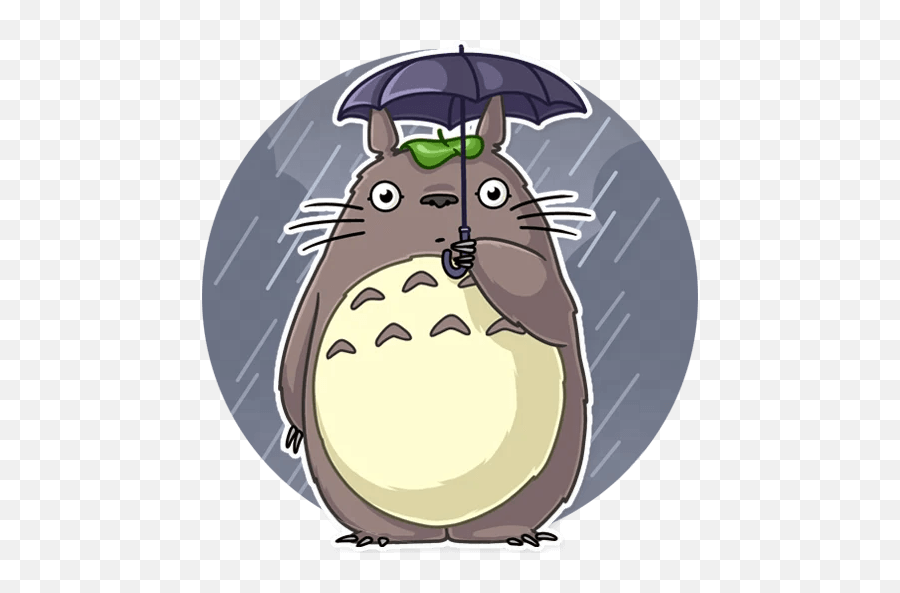 Totoro - Telegram Sticker Stiker Totoro Png,Totoro Png