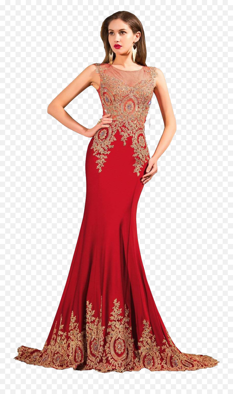 Red Bridal Gowns Png Free Background Dress