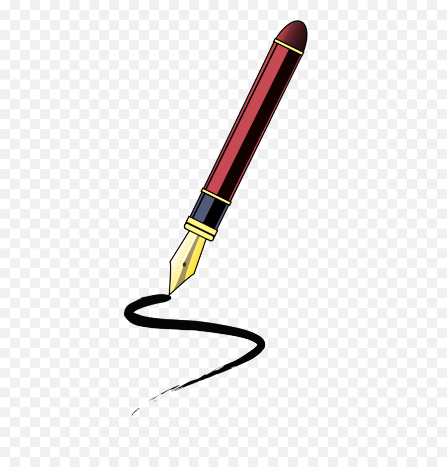 Clipart Writing Fountain Pen - Ink Pen Clipart Png,Fountain Pen Png