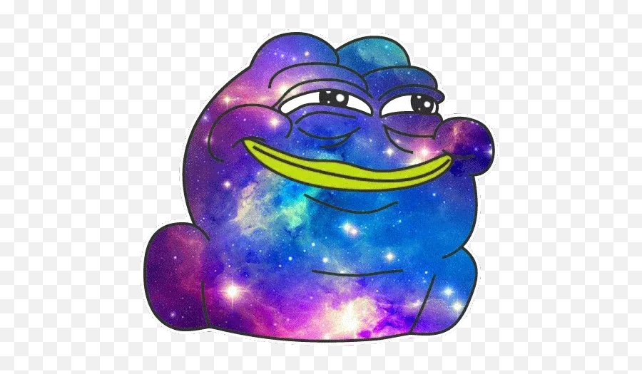 Pepe Galaxy Whatsapp Stickers - Stickers Cloud Galaxy Wallpaper Phone Png,Pepe The Frog Transparent