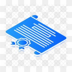 Certificate Icon - Clip Art png