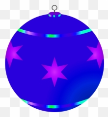 Blue Christmas Tree Bauble No Background Image Free Png Images - Christmas Bauble Clipart Transparent Background,Christmas Tree Transparent Background