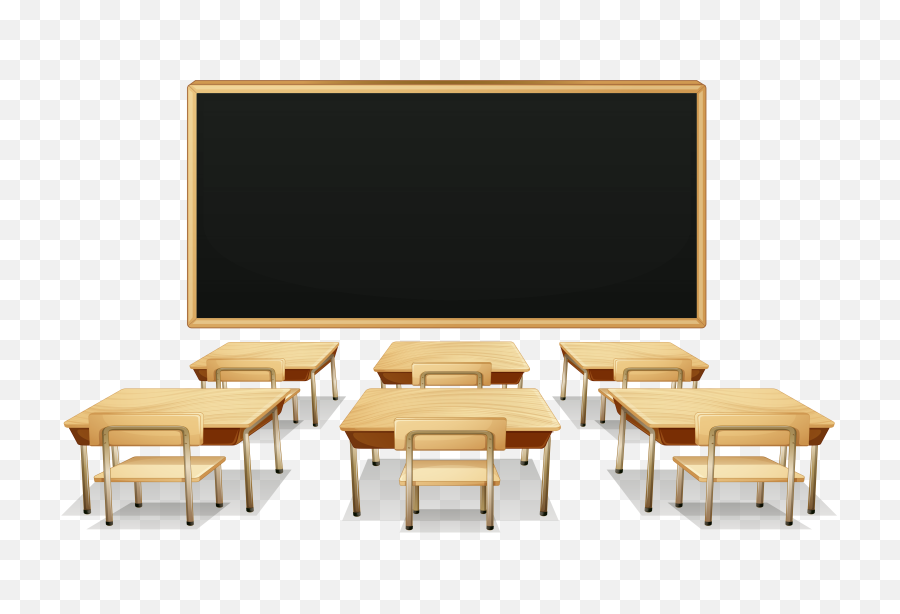 Banner Black And White Stock Classroom - Classroom Clipart Png,School Desk Png