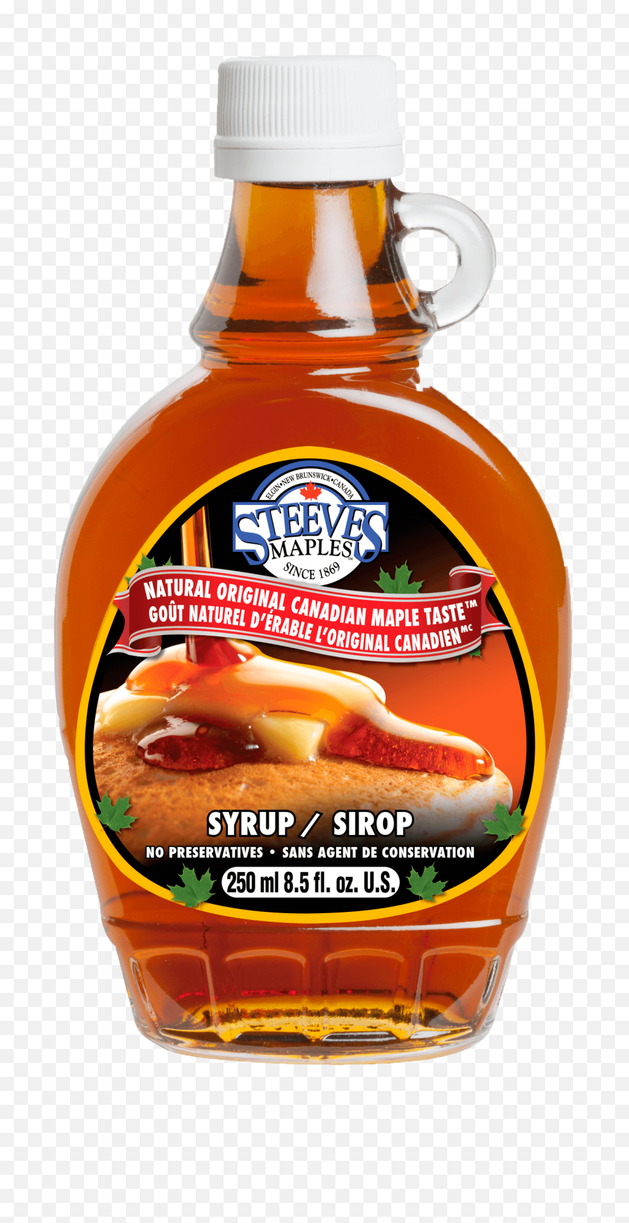 Download Of Maple Flavoured Products - Steeves Maple Syrup 250ml Png,Maple Syrup Png
