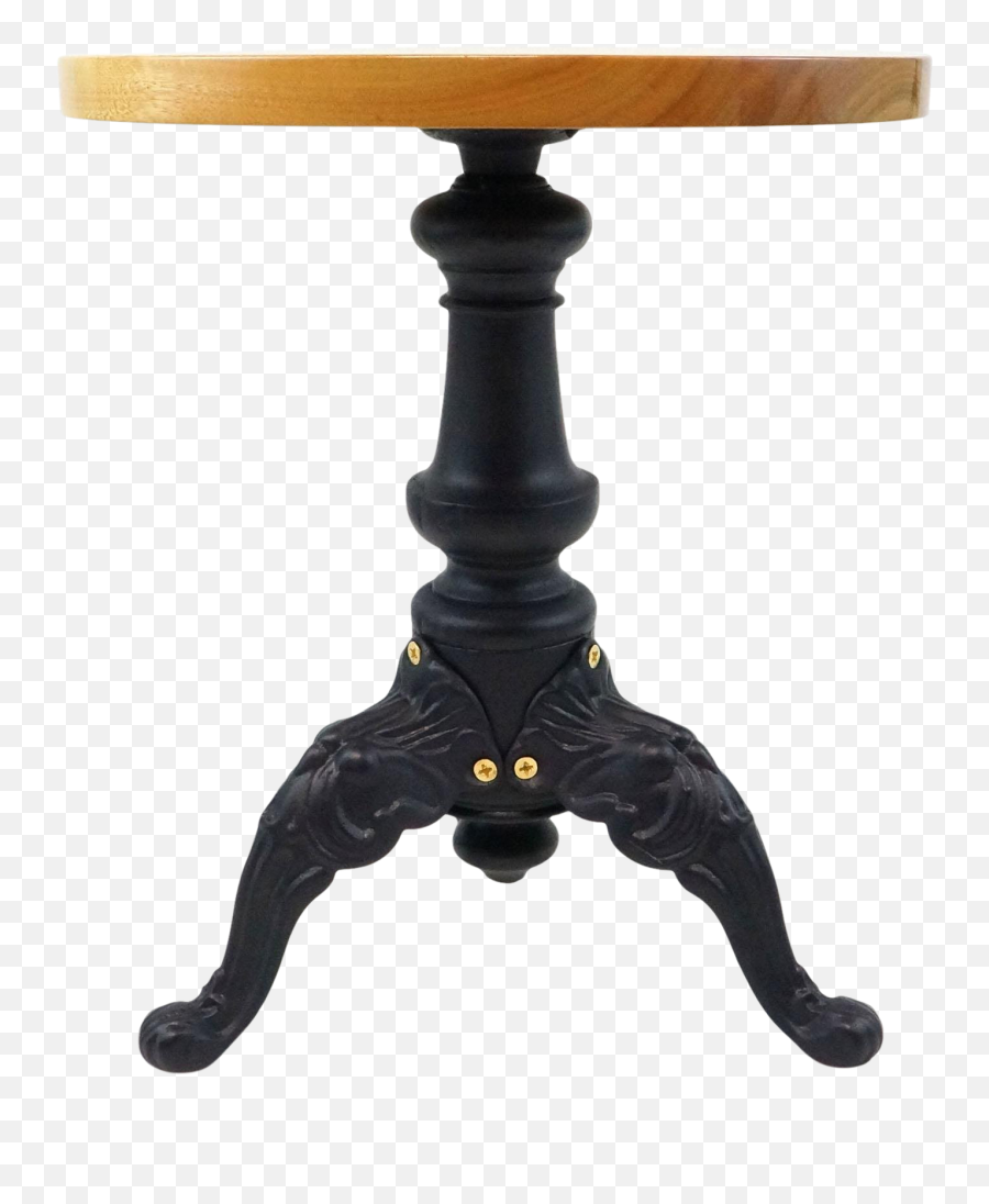 1920s Vintage Victorian Piano Stool Base Side Table - Victorian Side Table Png,Side Table Png