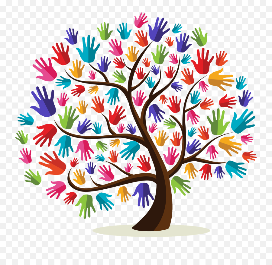 Diversity Clipart Business Group - Tree With Hands As Leaves Png,Diversity Png