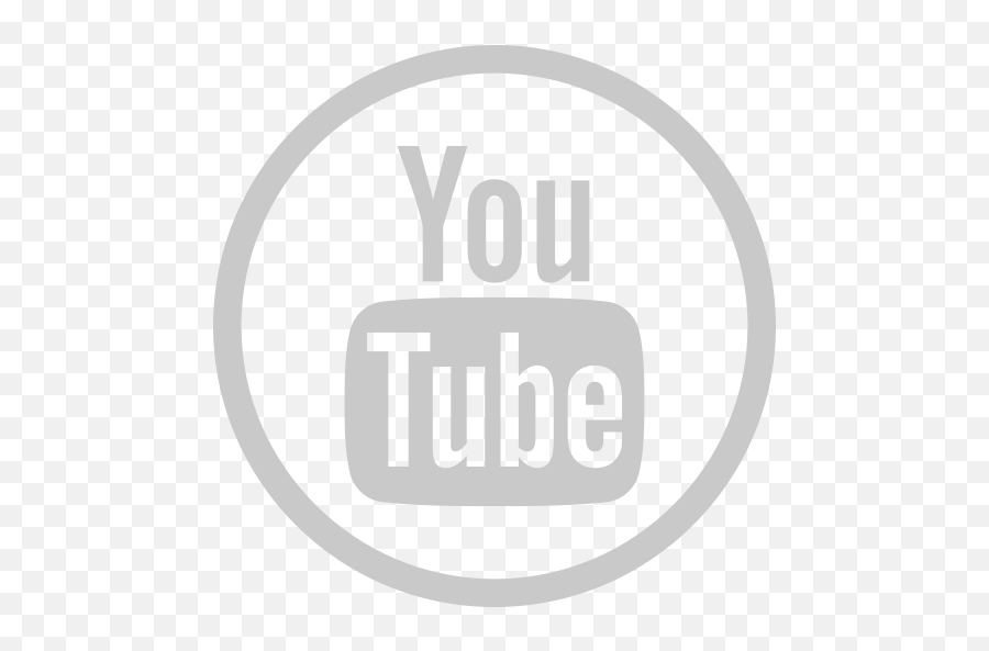 Circle Youtube Icon Png White Round Logo Youtube White Png Youtube