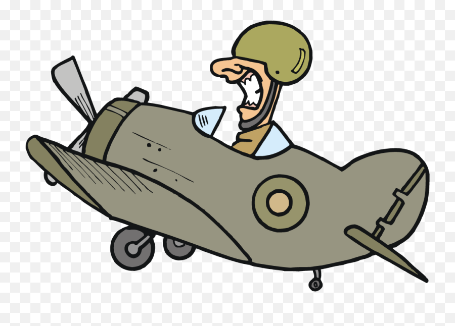 Png - Cartoon Military Airplane,Avion Png