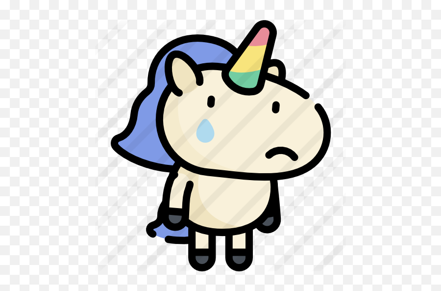 Unicorn - Unicorn Kawaii Lineal Color Free Png,Unicornio Png