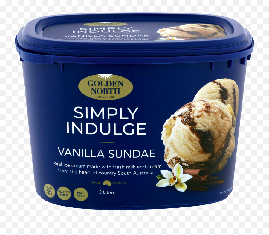 2l Simply Indulge Vanilla Sundae - Golden North Ice Cream Png,Ice Cream Sundae Png