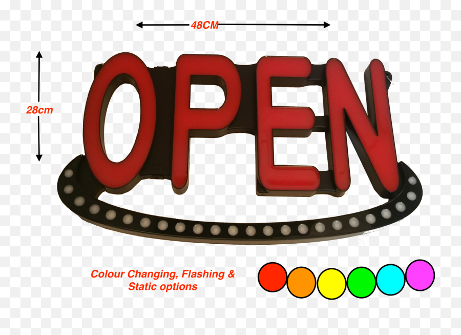 Load Image Into Gallery Viewer Led Open Sign Multi Full - Circle Png,Open Sign Png