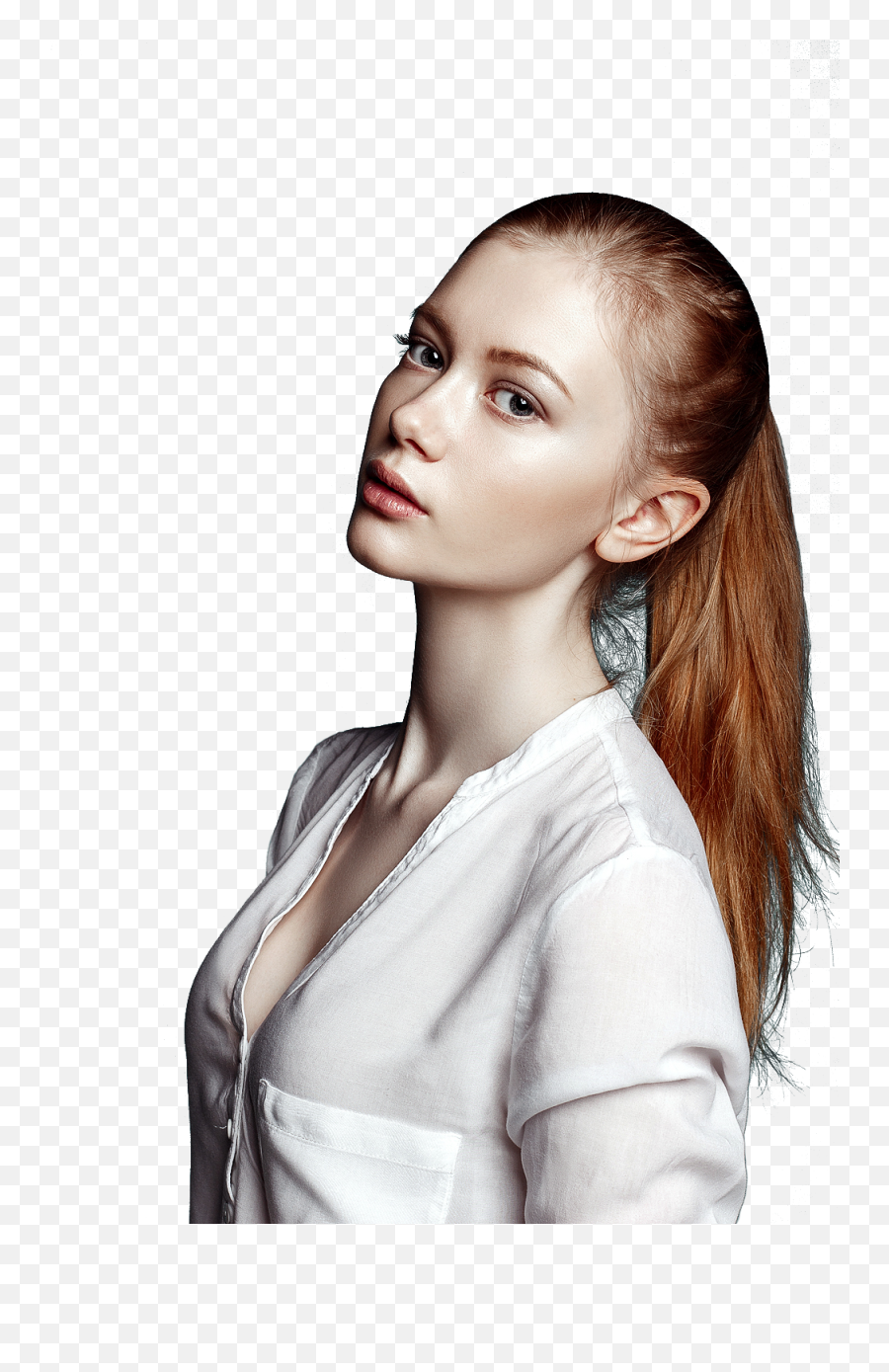 Download Red Haired Girl Png Image For Free - Professional Hairstyles For Long Hair,Girl Transparent